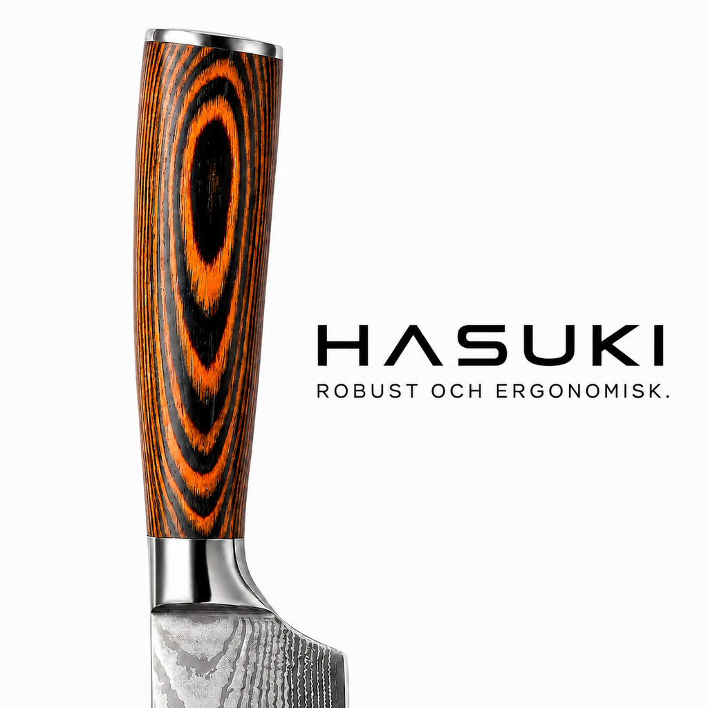 Hasuki Damaskusknivset – 8 delar