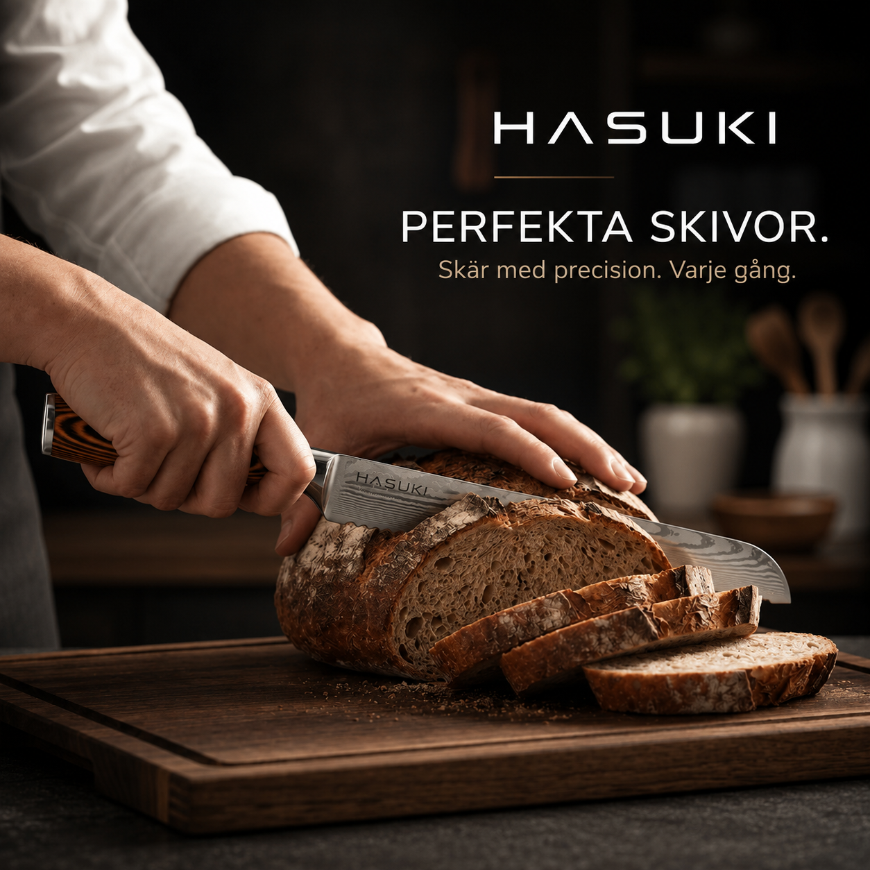 Hasuki Damaskusknivset – 8 delar